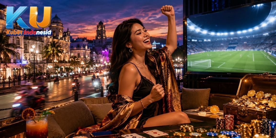 Permainan kartu dengan pencahayaan neon menampilkan kategori casino kubet