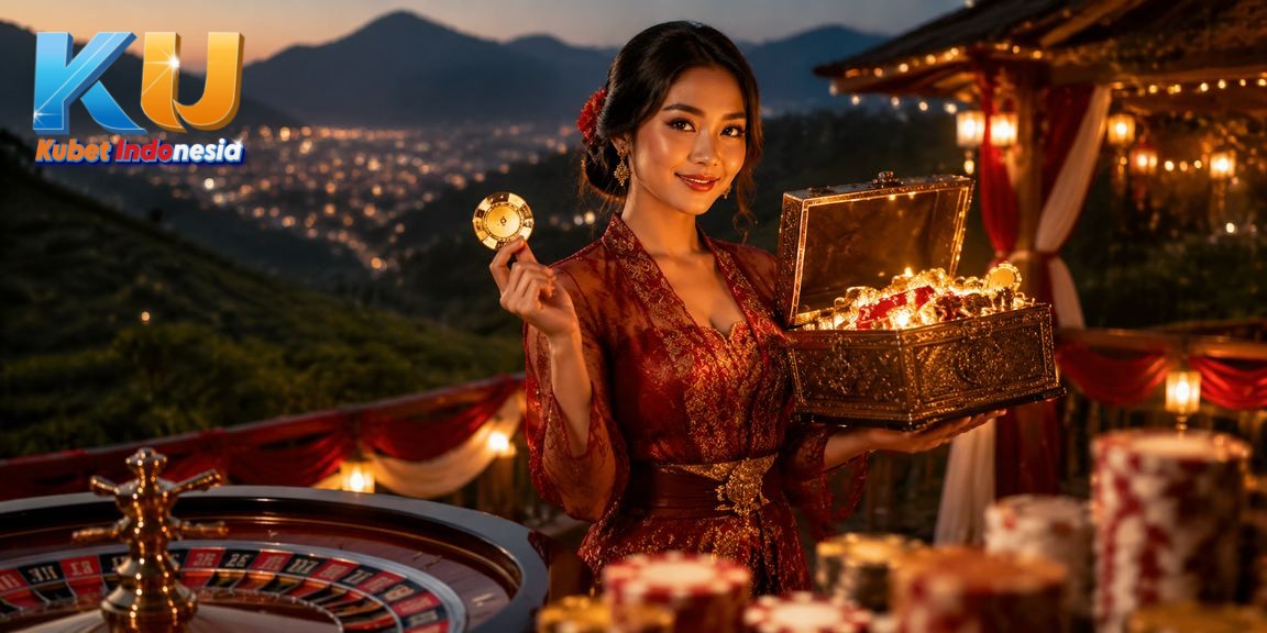 Meja roulette di pasar malam yang menggambarkan keseruan permainan dengan bonus aktif
